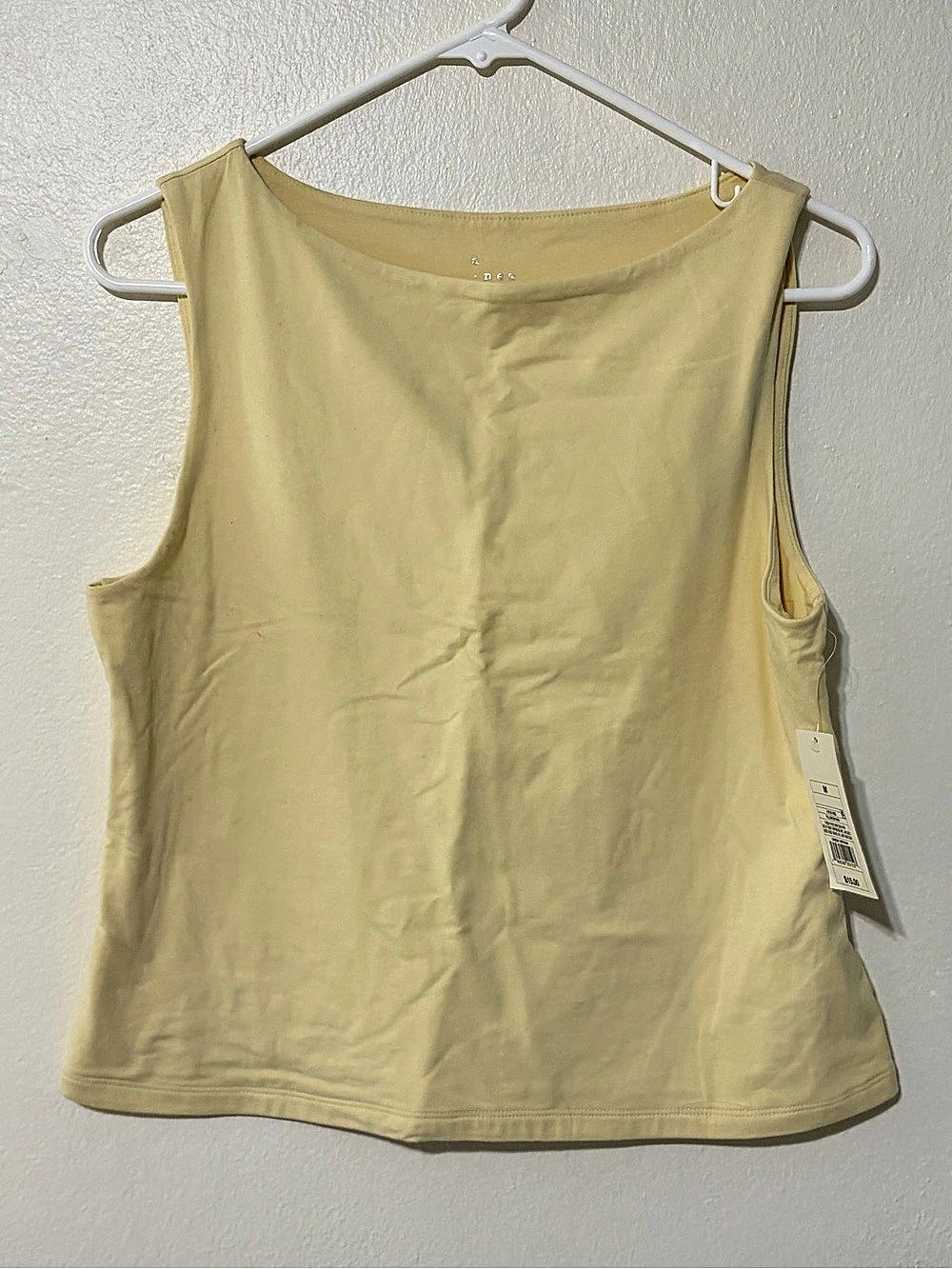 A New Day Women's Boat Neck Tank Top Yellow Medium - Picture 2 of 4